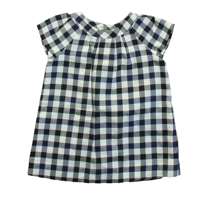 Jacadi Girls Blue | White Check Dress