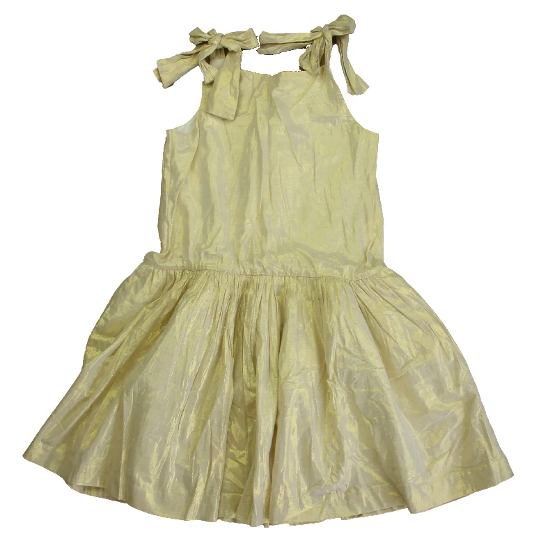 Tea Girls Gold Dress