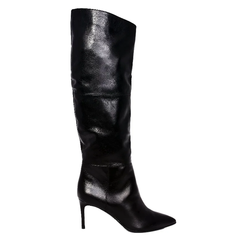 Kawa Black Knee-High Boots