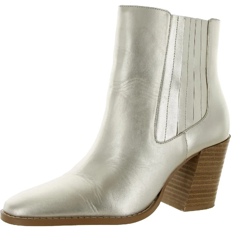 Charles by Charles David Women's Shopper Leather Stacked Block Heel Bootie