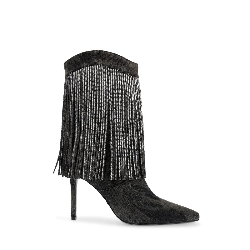 Delray Bootie BLK DENIM