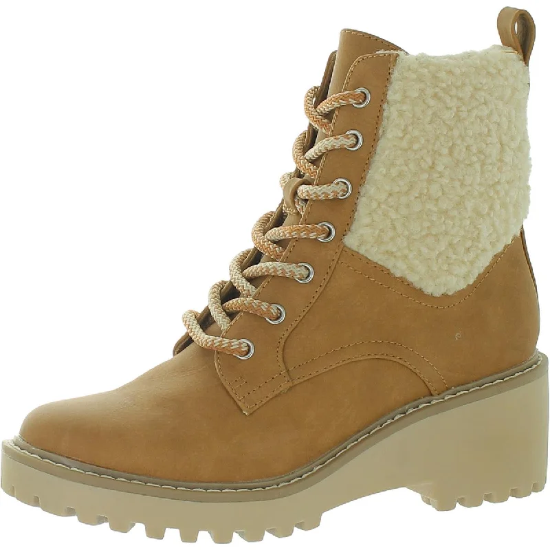 Dolce Vita Womens Rylie Outdoor Lugged Sole Hiking Boots