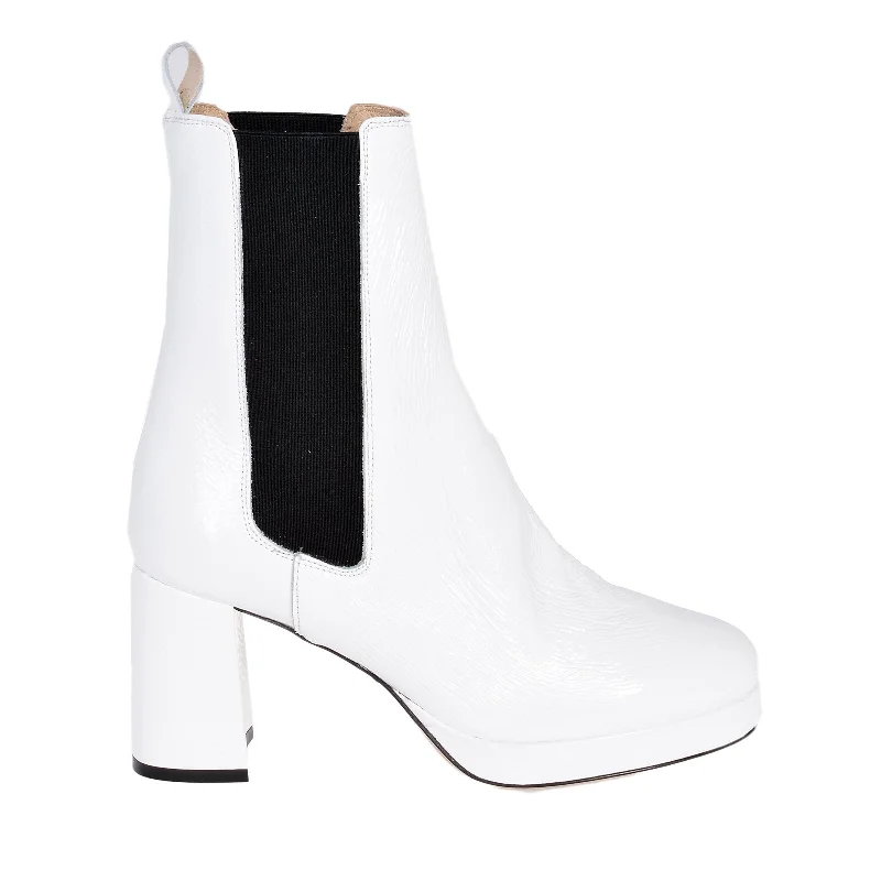 Nebo White Naplak Boots