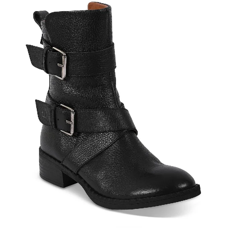 Gentle Souls by Kenneth Cole Womens Best Double Buckle Combat & Lace-up Boots