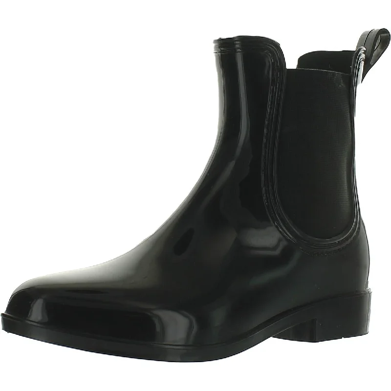 INC Womens Raelynn Vinyl Ankle Rain Boots