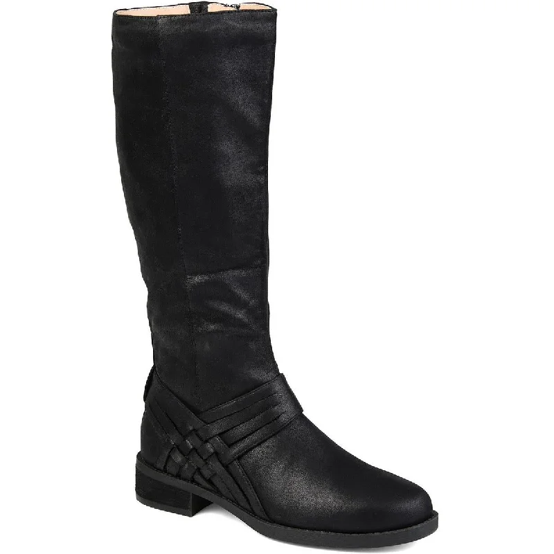 Journee Collection Womens Faux Suede Wide Knee-High Boots