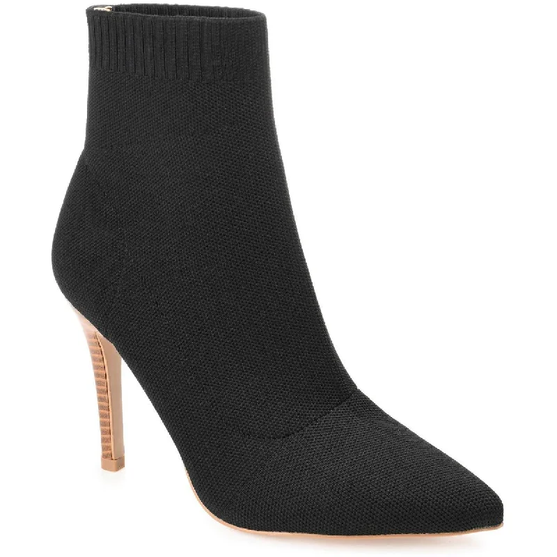 Journee Collection Womens Milyna Knit Pull On Mid-Calf Boots