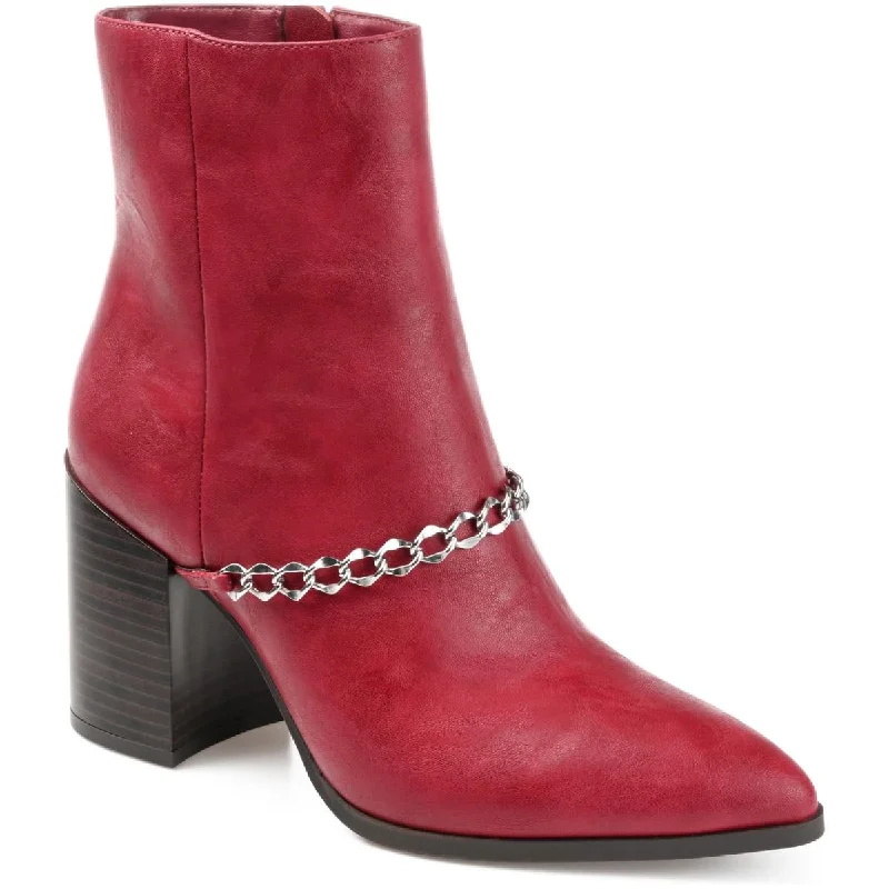 Journee Collection Womens Monicco Chain Ankle Boots