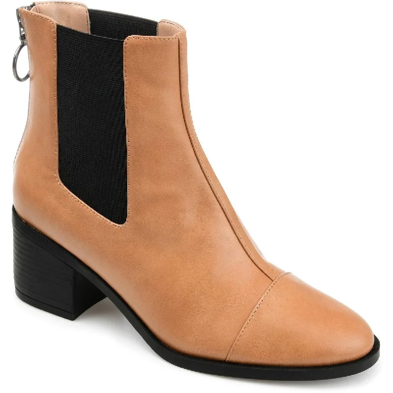 Journee Collection Womens Nigella Faux Leather Ankle Ankle Boots