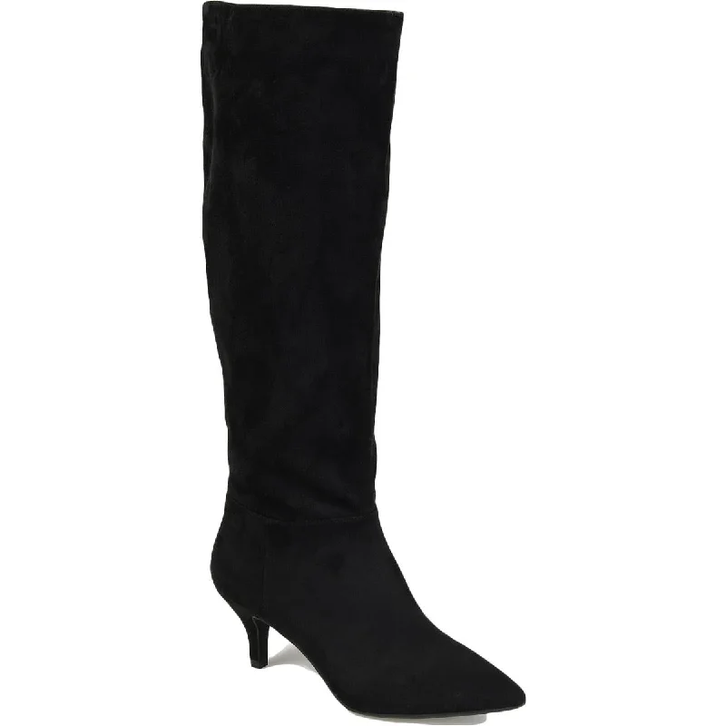 Journee Collection Womens Vellia Wide Calf Pointed Toe Knee-High Boots