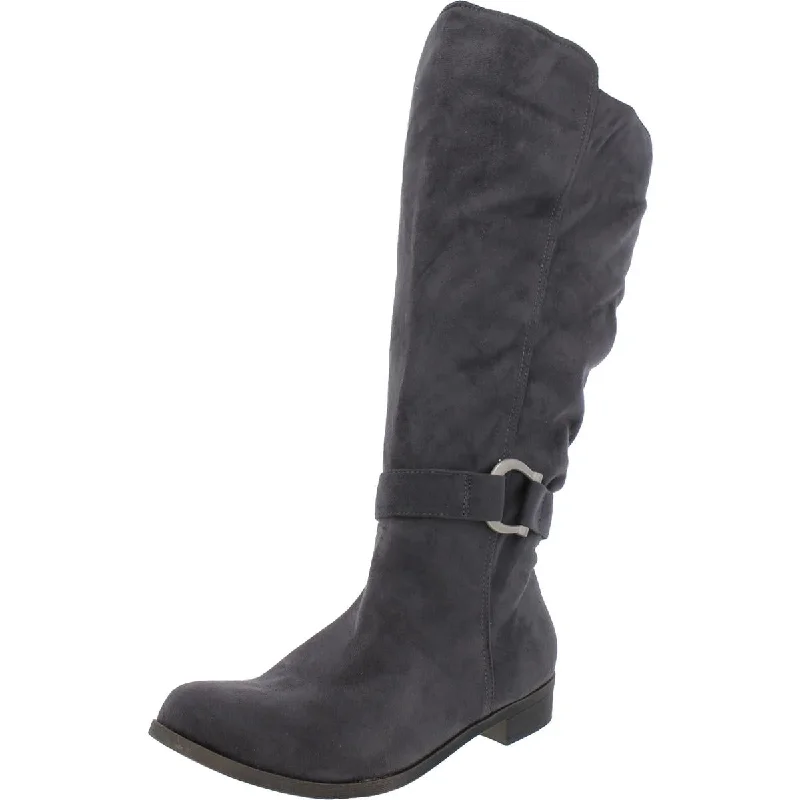 Journee Collection Womens Wide Calf Round toe Knee-High Boots