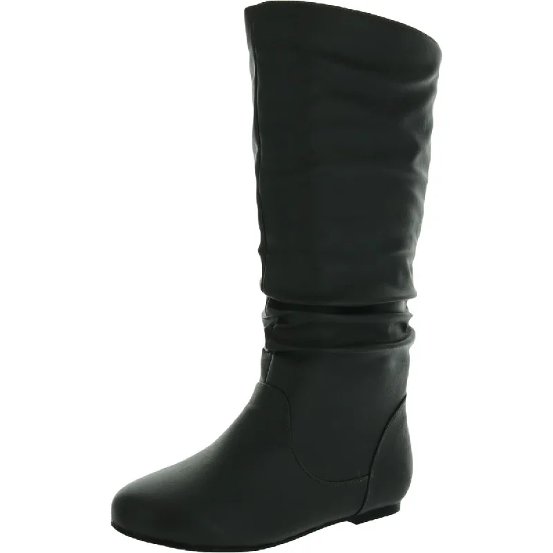 Journee Collection Womens Wide Calf Slouchy Mid-Calf Boots