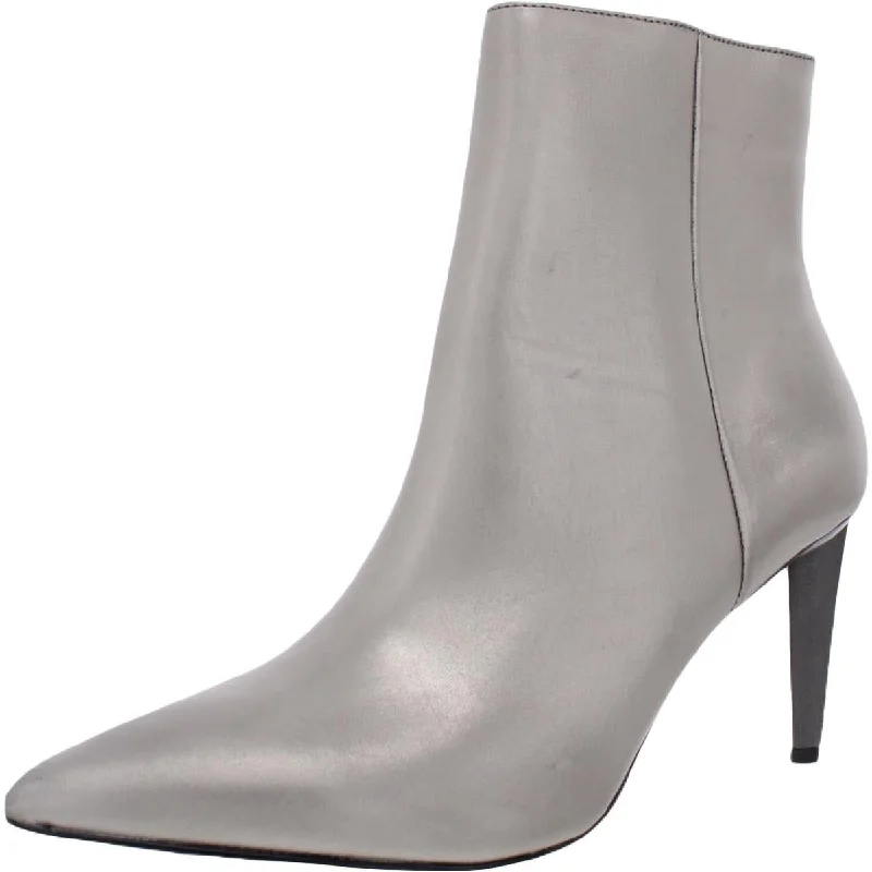 Kendall + Kylie Zoe Women's Metallic Faux Leather Pointed Toe Ankle Boots