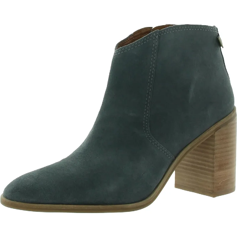 Lucky Brand Womens Pellyon Suede Almond Toe Ankle Boots