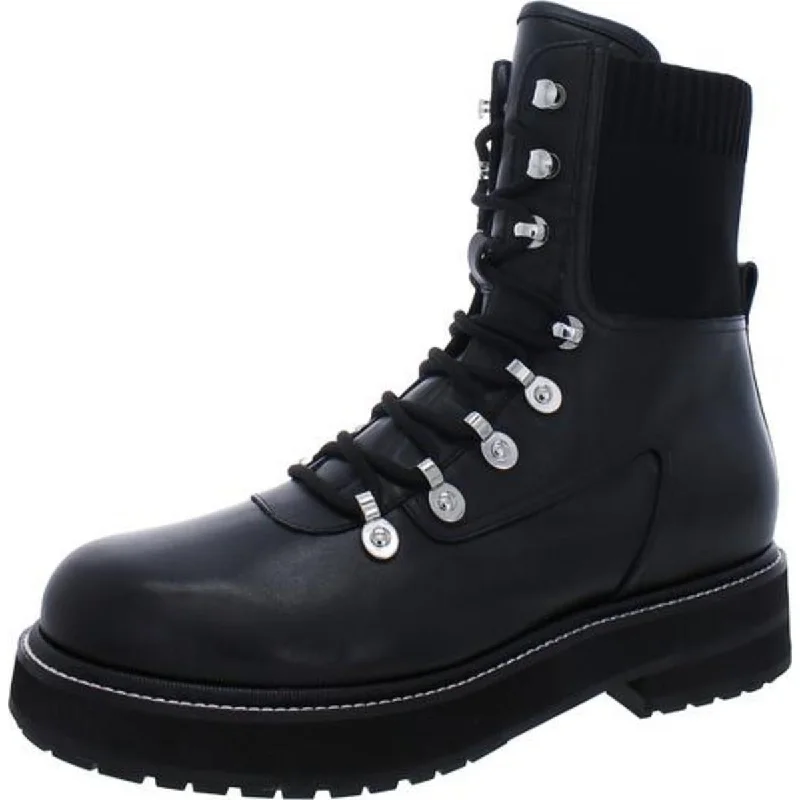 Marc Fisher LTD Womens Mlelwa Leather Casual Combat & Lace-up Boots