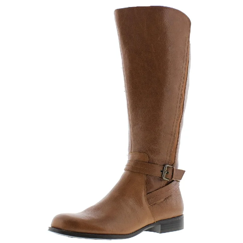 Naturalizer Womens Jelina Wide Calf Leather Riding Boots