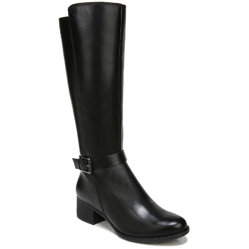 Naturalizer Womens Kalona Leather Pull On Knee-High Boots