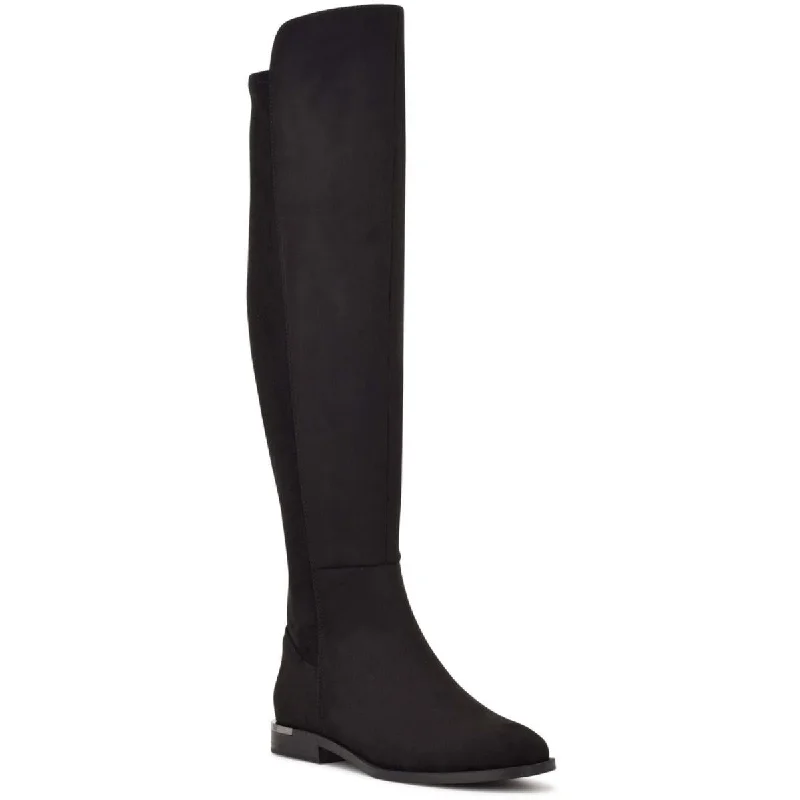 Nine West Womens Allair 2 Wide Calf Suede Knee-High Boots