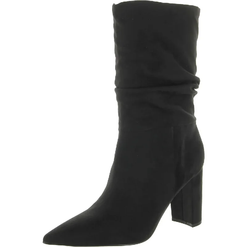 Nine West Womens Unni 2 Faux Suede Slouchy Mid-Calf Boots