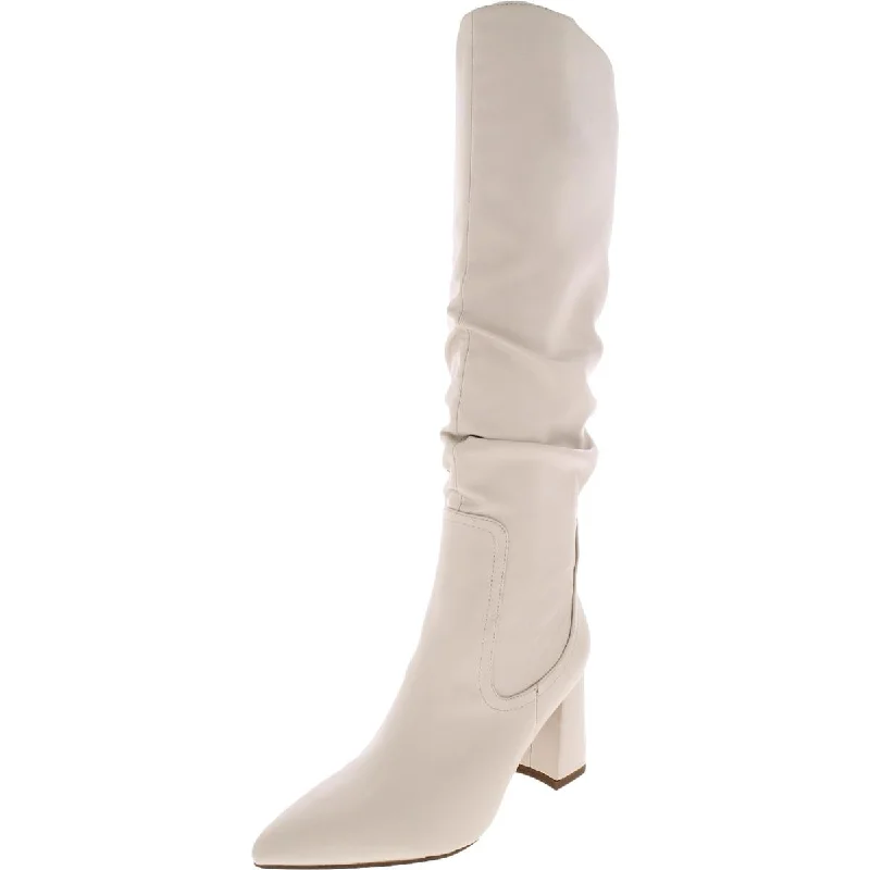 Steve Madden Womens Collision Faux Leather Tall Knee-High Boots