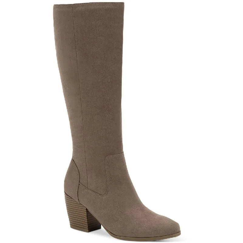 Style & Co. Womens Warrda  Faux Suede Mid-Calf Boots