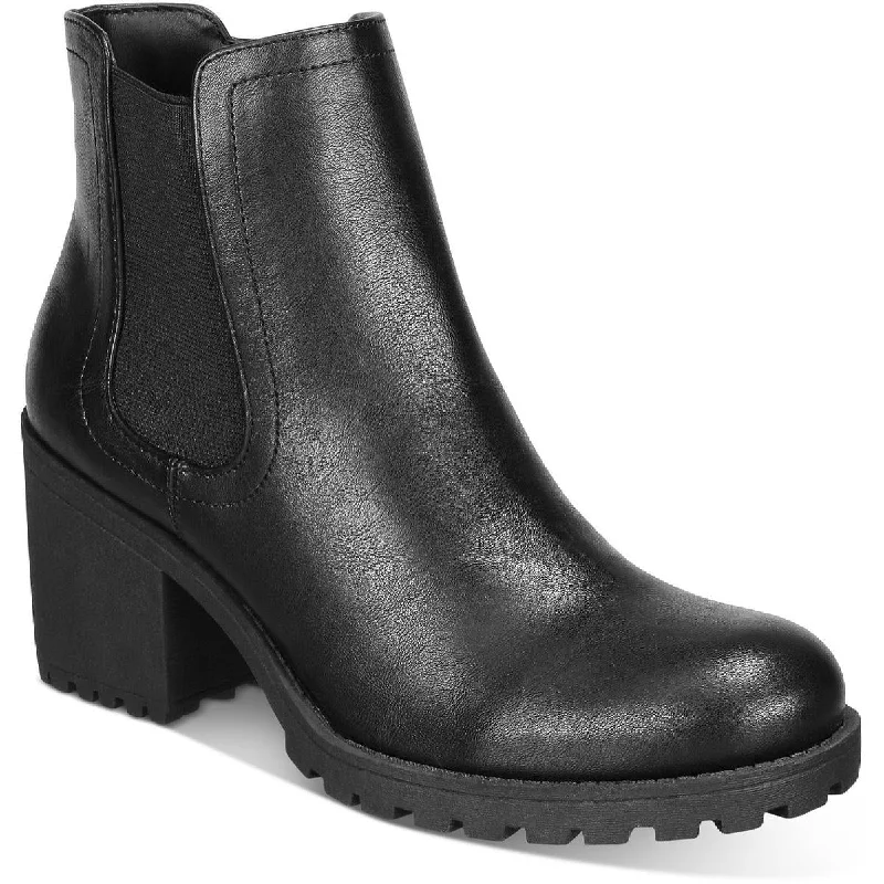 Sun + Stone Womens Morghan Zipper Ankle Boots