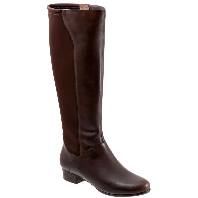 Trotters Womens Misty Pull On Tall Knee-High Boots