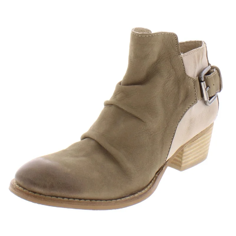 Very Volatile Womens Jaleel Leather Slouchy Ankle Boots