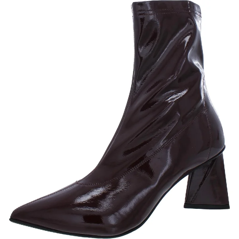 Vince Camuto Womens Courtniee Faux Leather Embossed Ankle Boots