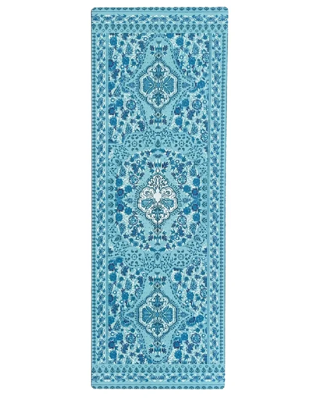 4 mm Aqua Garden Yoga Mat + Strap