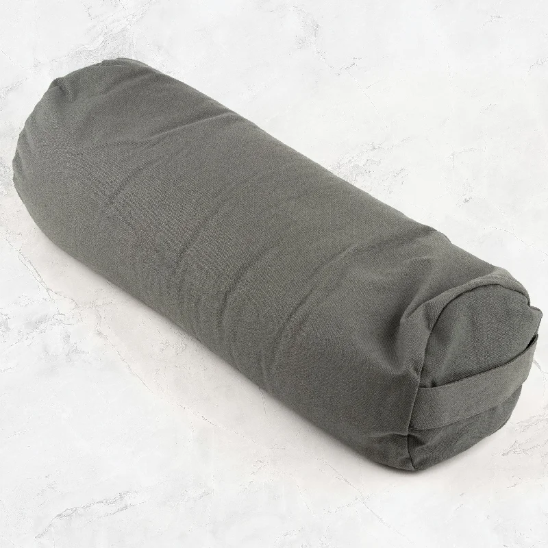 Buckwheat Support Bolster Pillow - Grey