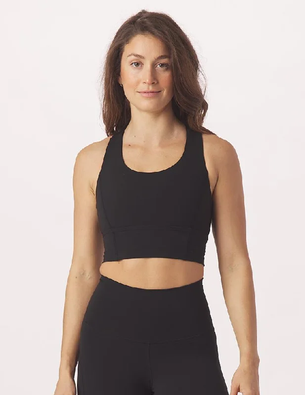 One Crop Bra: Black