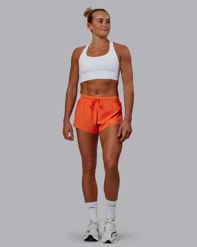 Accelerate 3" Run Shorts - Ultra Orange