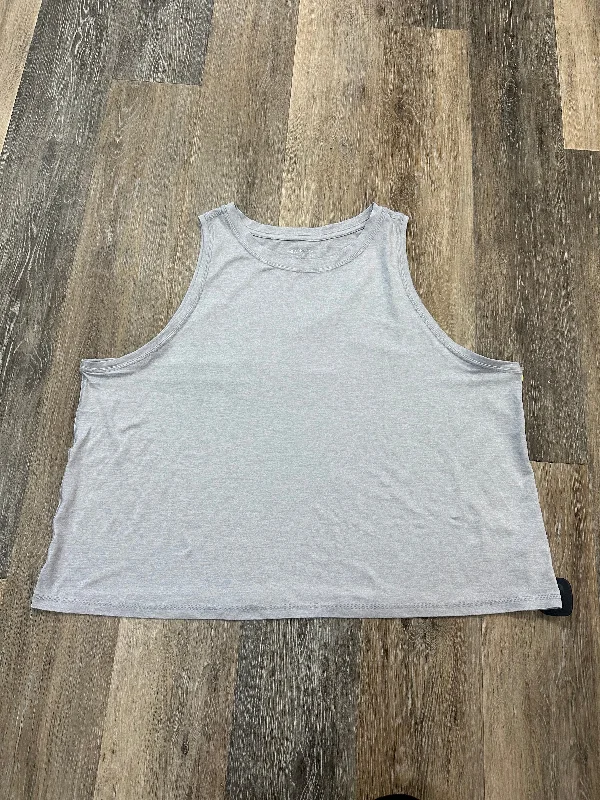 Athletic Tank Top By Athleta In Grey, Size: 2x