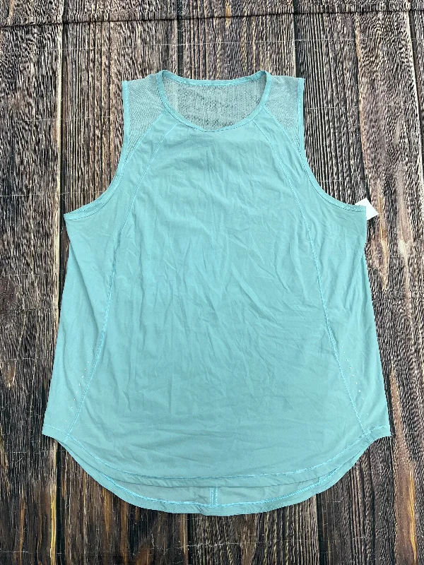 Athletic Tank Top By Lululemon In Blue, Size: L