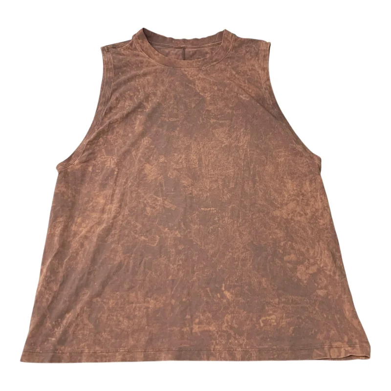 Athletic Tank Top By Lululemon In Brown, Size: L