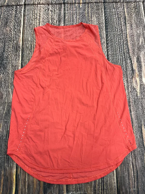 Athletic Tank Top By Lululemon In Pink, Size: L