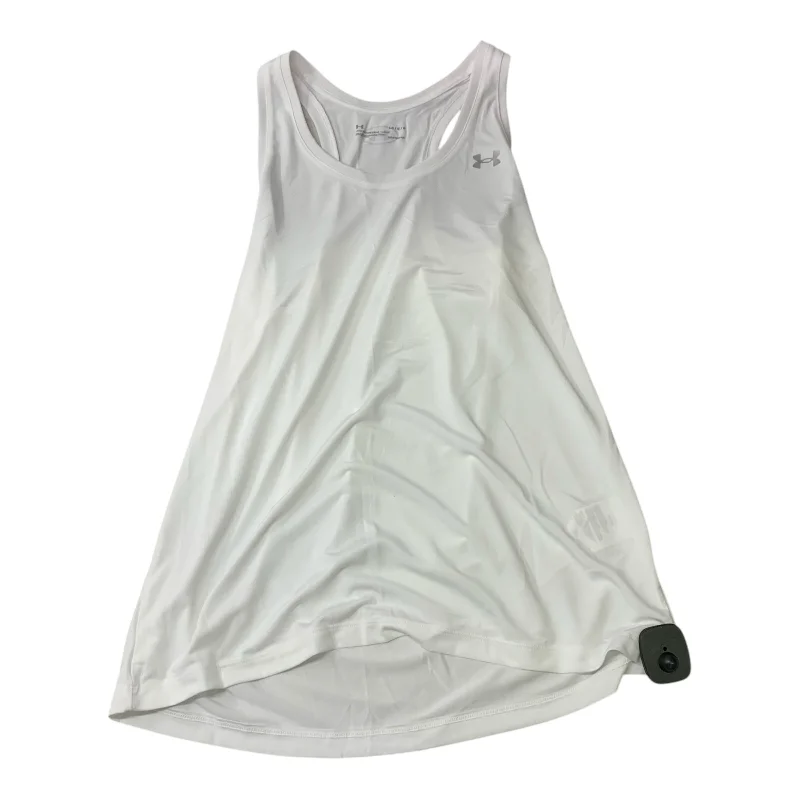 Athletic Tank Top By Under Armour In White, Size: L