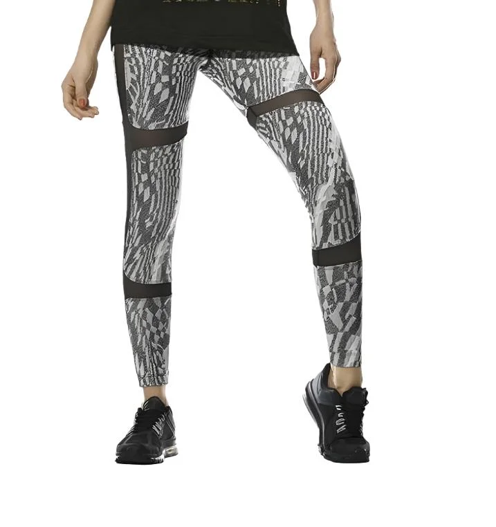 Babalu Style Stone Textured Legging with Mesh Inset 35863