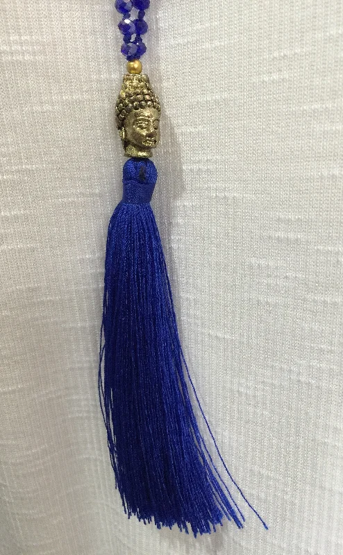 Buddha Tassel Crystal Necklace