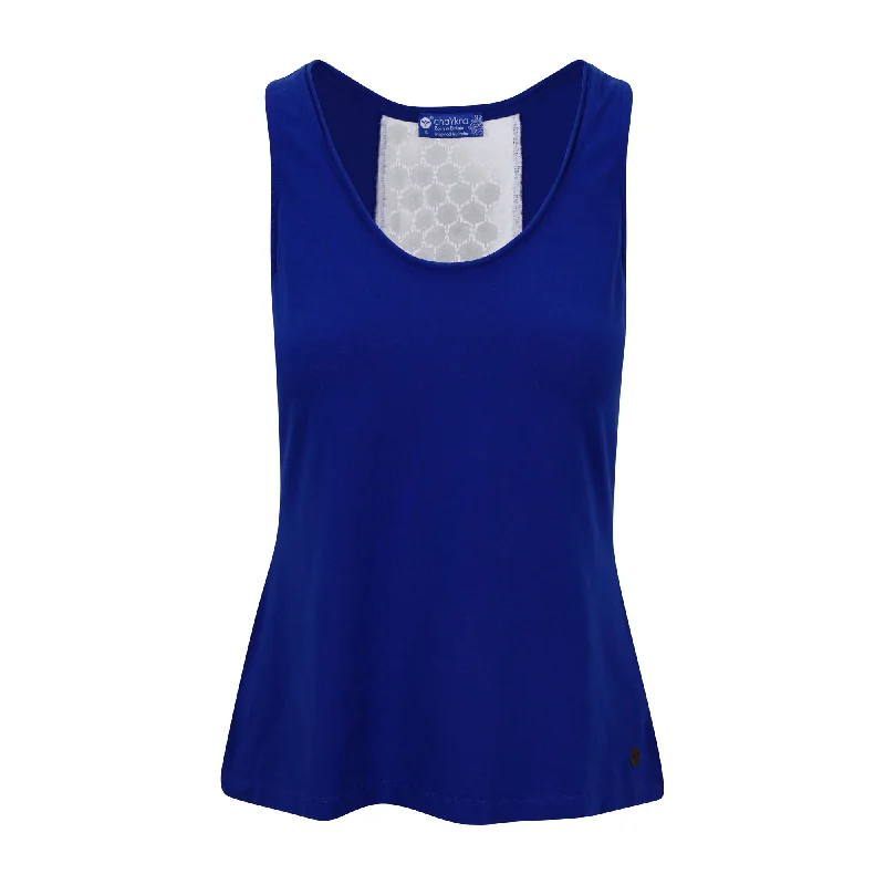 Contrast Chic Tank Blue