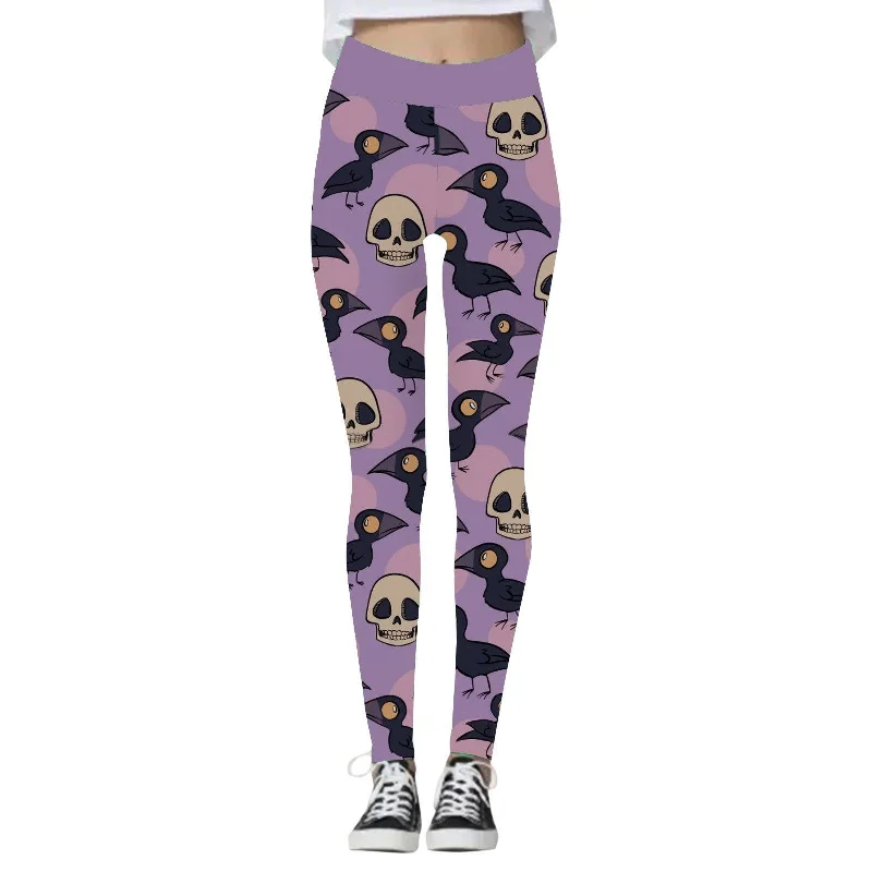 Halloween Inspired Women's Yoga Skull Pants *5 Styles