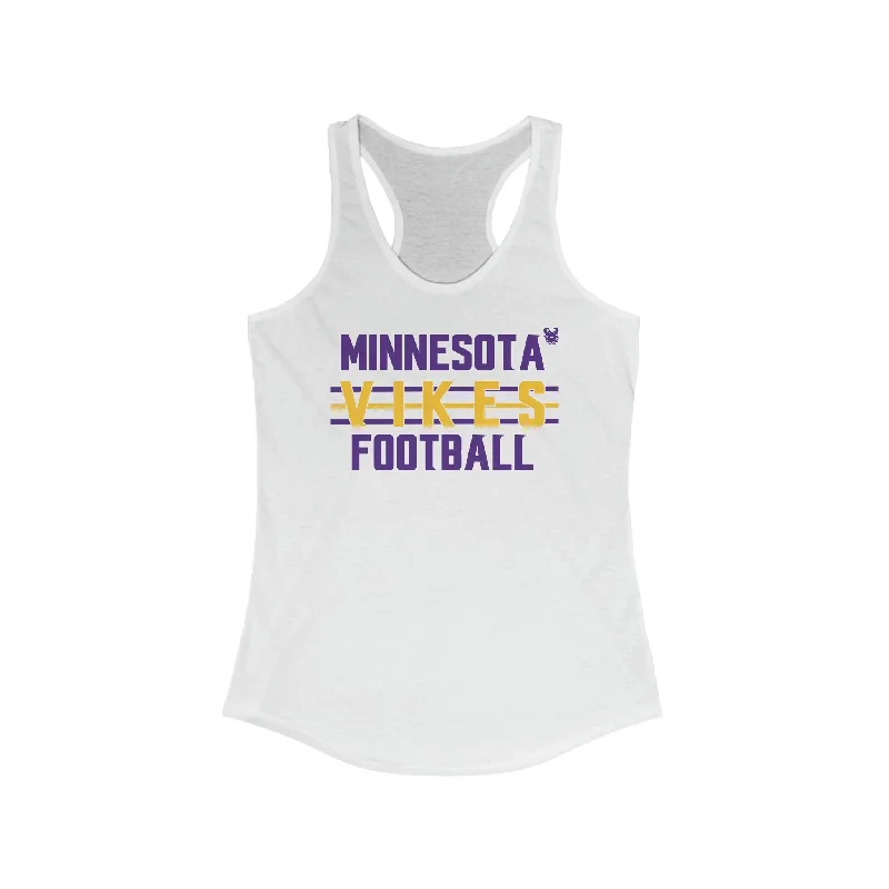 Ladies Ideal Racerback Tank - Vikes Football