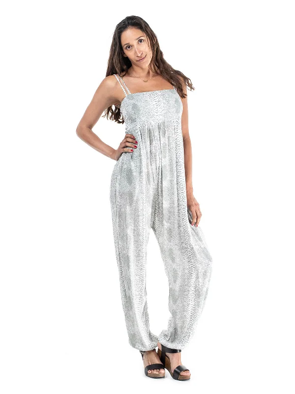 Long Printed Angel Jumpsuit