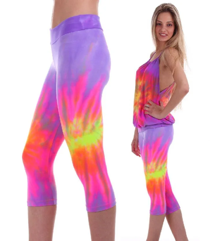 Margarita Activewear Wow Capri Tie Dyed 514012T