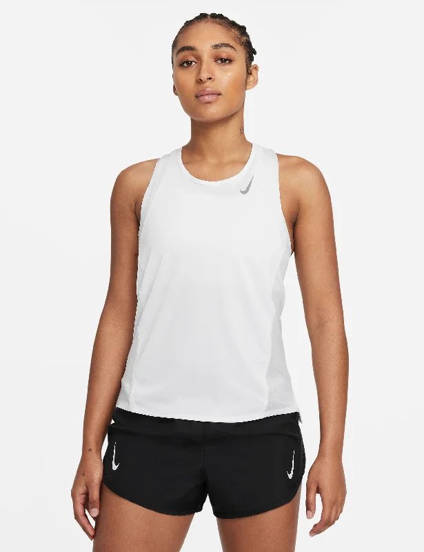 Dri-FIT Race Running Singlet - White