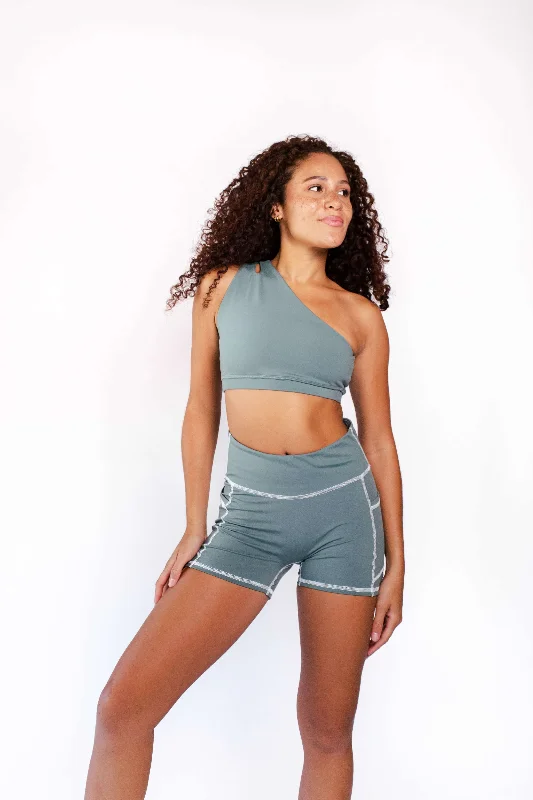 Non-Stop Short in sage green