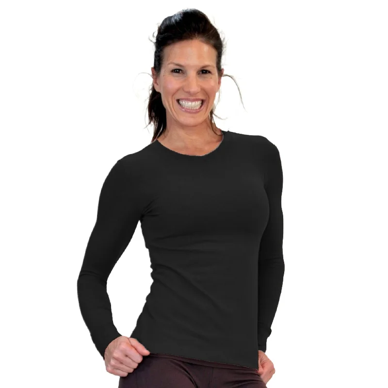 One Step Ahead Brushed Supplex V Neck Long Sleeve Top 2015