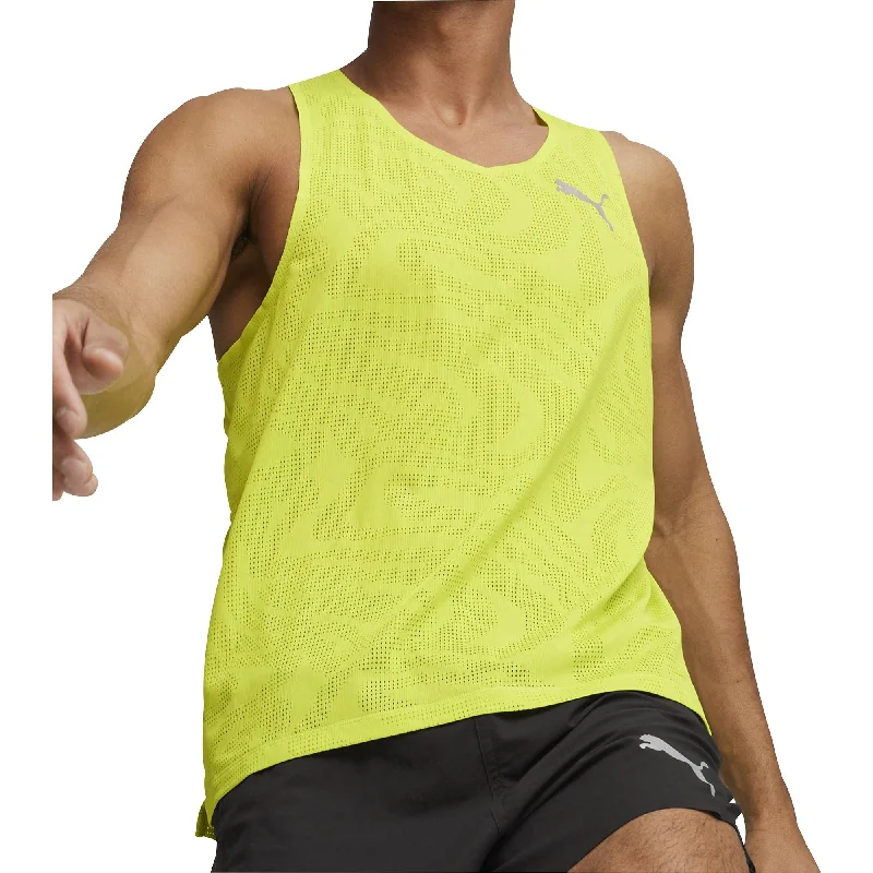 Puma Run Ultraspun Mens Running Vest - Green