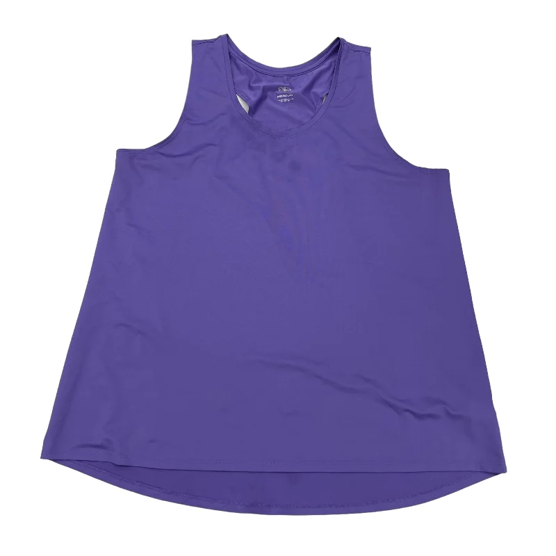 PURPLE ATHLETIC TANK TOP by ATHLETIC WORKS Size:3X